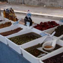 Olivenparadies aufm Markt in Gaeta