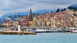 Menton an der Côte d'Azur