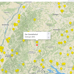 Landvergnügen Umgebungssuche