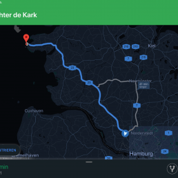 Navi mit Google Maps - Routenansicht