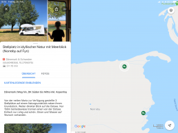 Vorstellung und Beschreibung der Stellplätze in der persönlichen Map