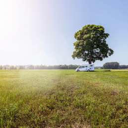 Wohnmobil WG auf Zeit Outdoor aufm Feld