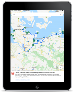 Tour iPad mit Persönlicher My Map