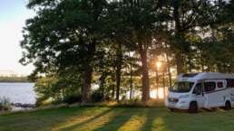 Stadt Land Camp Wohnmobil am Bolmsö See in Schweden