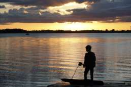 Traumhafte Sonnenuntergänge am Plauer See auf dem Campingplatz Zwei Seen