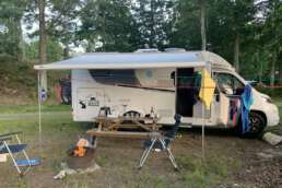 der nächste Nachbar ist u. U. weit weg auf dem Natur-Campingplatz Getnö Gard im „Lake Åsnen Resort“