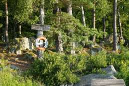 gute Infrastruktur auf dem Natur-Campingplatz Getnö Gard im „Lake Åsnen Resort“