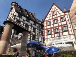 Nürnberg - schöne Altstadt mit Fachwerk