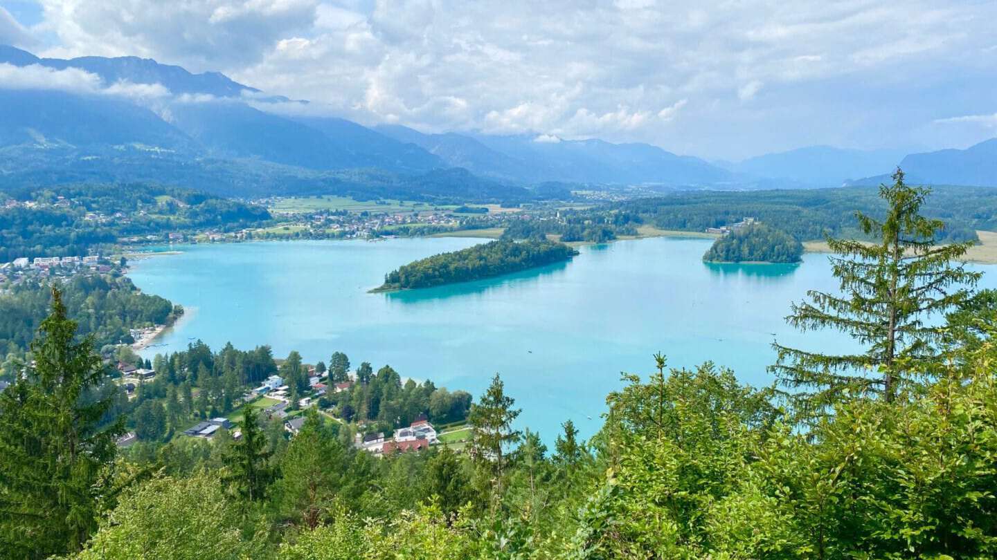 Aussicht auf den traumhaft schönen Faaker See