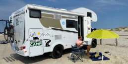 Mit dem Wohnmobil von Stadt Land Camp am Strand von St. Peter-Ording