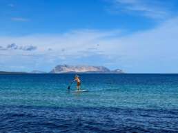 André aufm SUP in Tanaunella