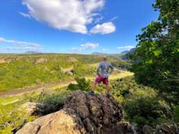 Blick über das Valle di Lanaittu auf den Cedrino