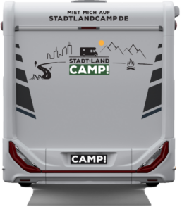 WOW-MOBIL Heckpartie gebranded