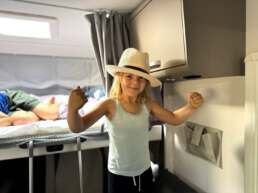 Gute Laune an Bord beim Agricampeggio Su Nuragheddu nahe Dorgali