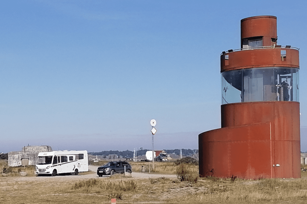 vor den Bunkeranlagen bei Oddesund in Dänemark