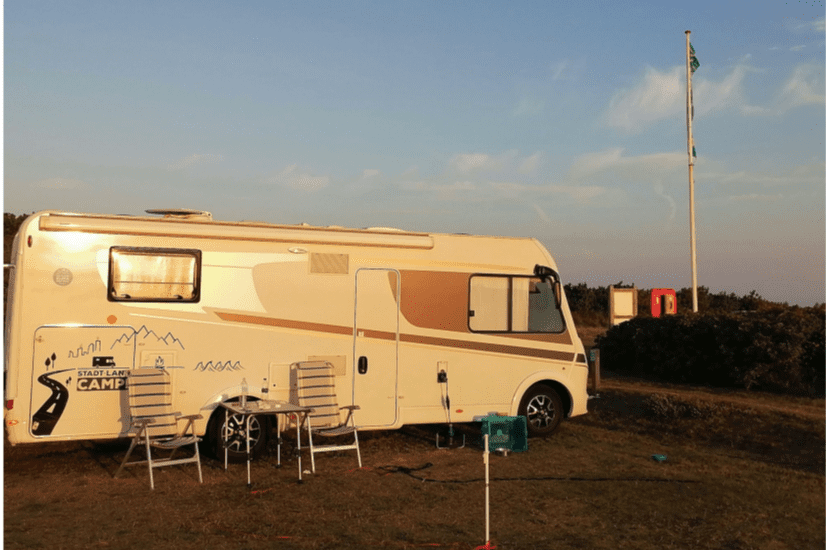 auf dem Campingplatz Klim Strand in der Jammerbucht