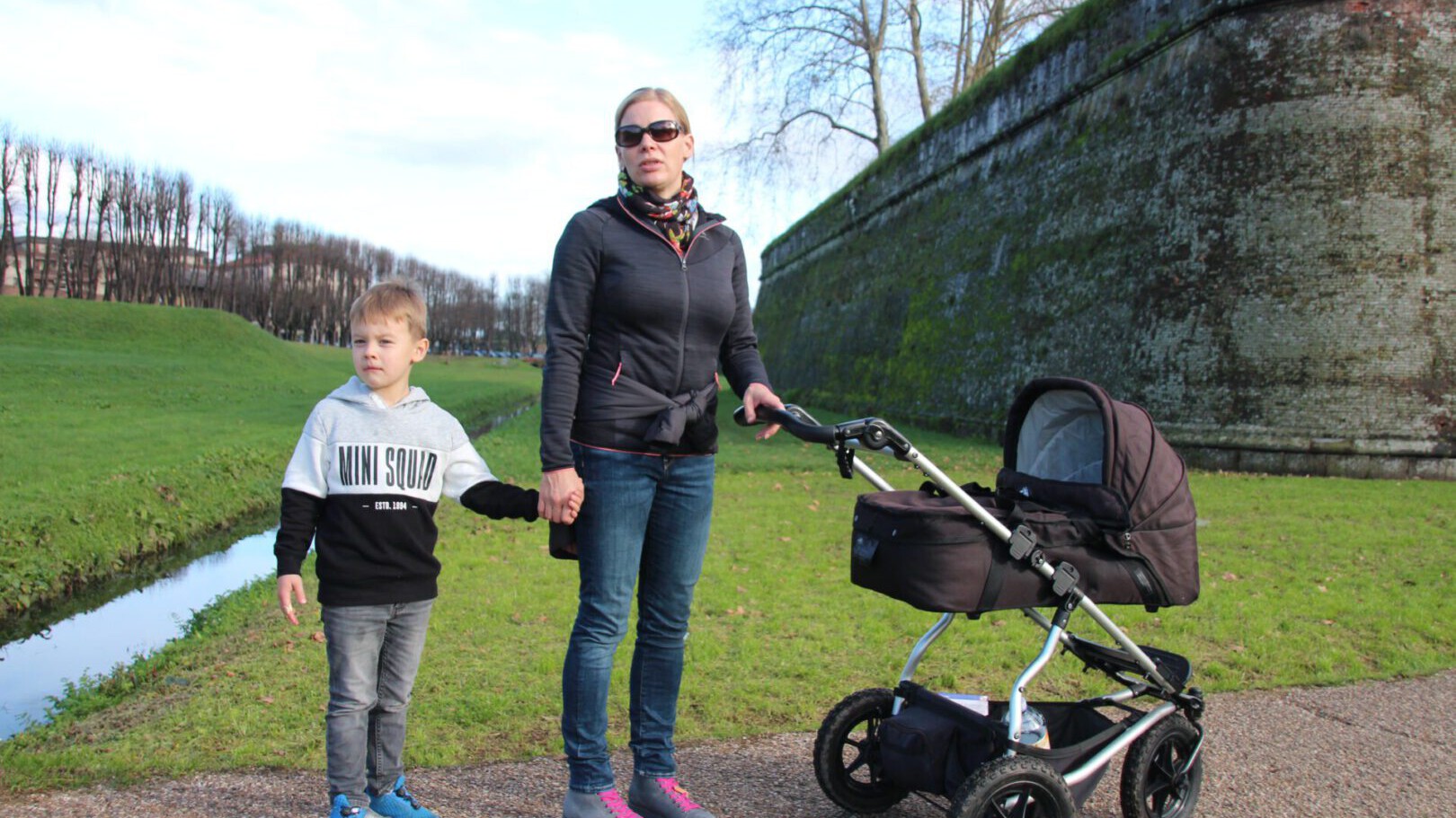 Lucca: rauf auf die alte Stadtmauer zum Rundgang