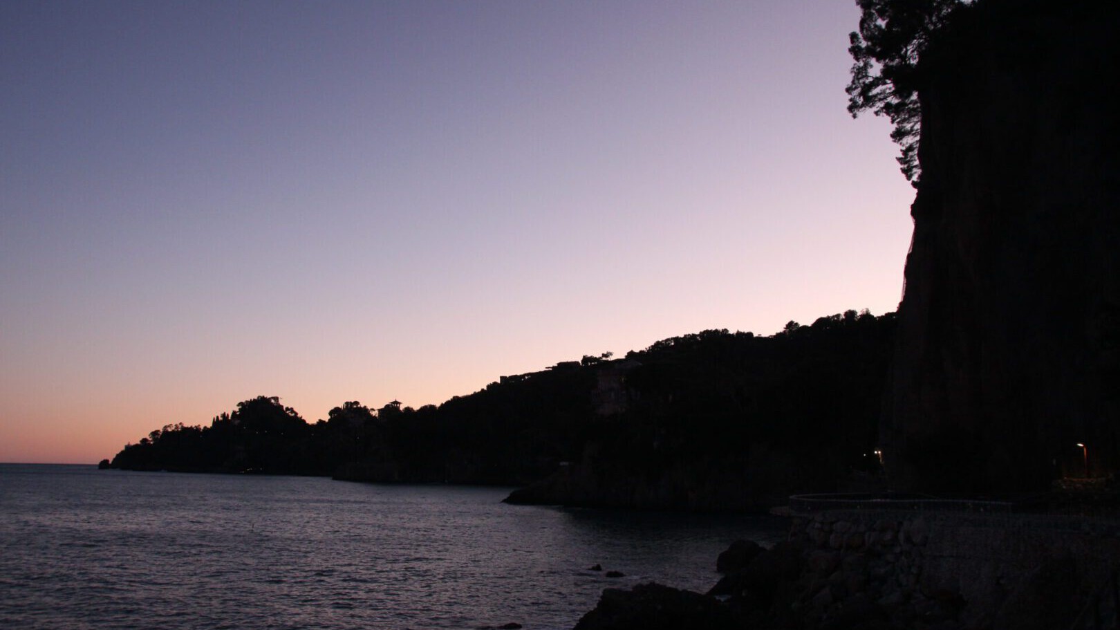 unser Parkplatz am Meer in Santa Margherita Ligure