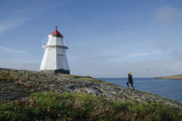 der malerisch gelegene Leuchtturm Krogstadsudda