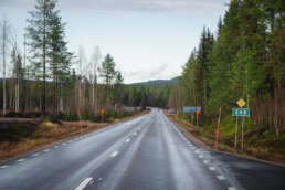 viele Kilometer sehen so aus auf `nem Roadtrip in Schweden