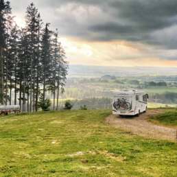 Stadt Land Camp Wohnmobil zu Besuch beim Landvergnügen im Allgäu