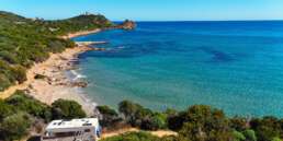 Blick von unserem Parkplatz in Foxi Manna in Richtung Norden