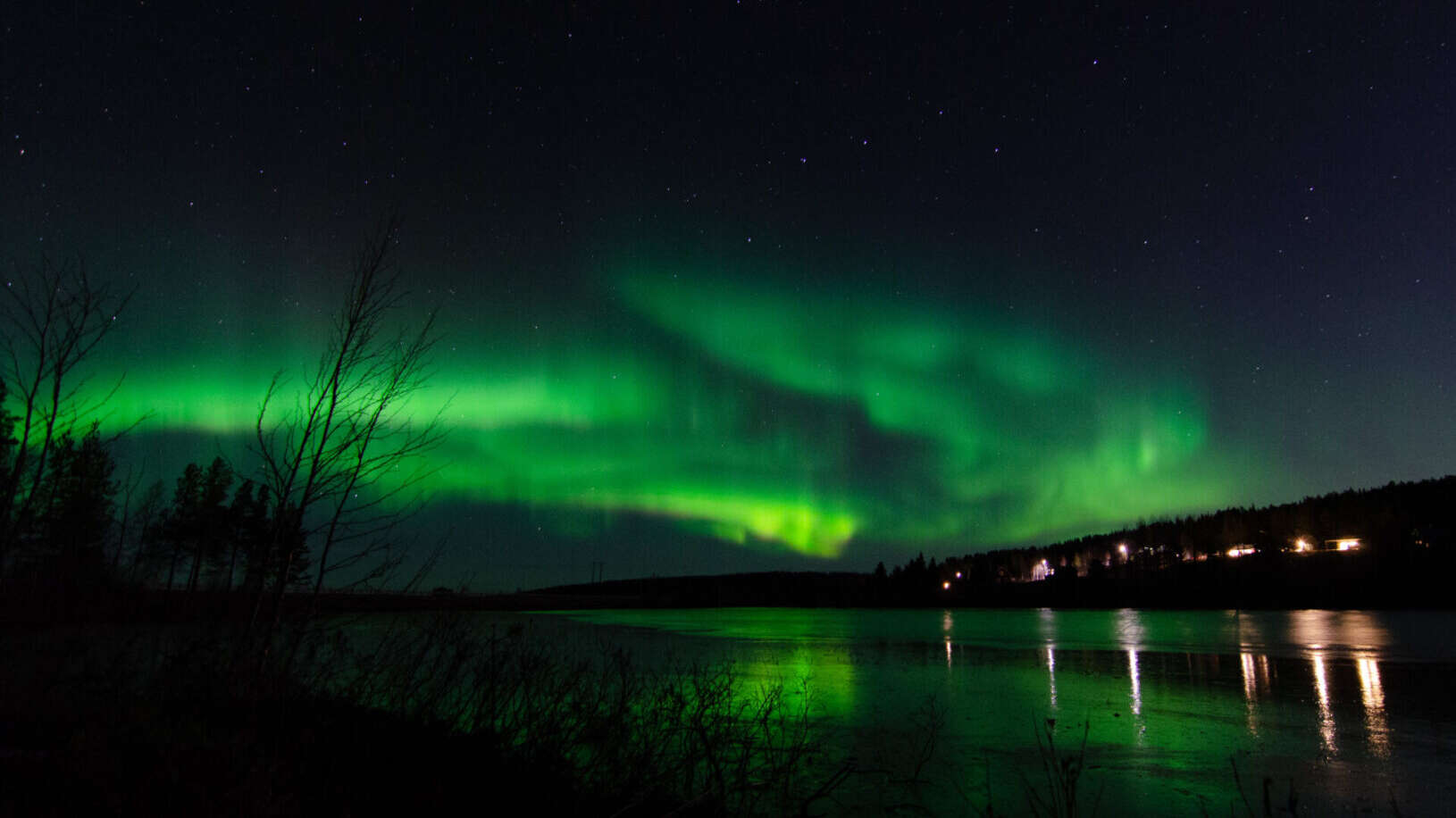 nördlich des Polarkreises werden einem in Schweden wunderschöne Nordlichter geboten - wenn man Glück hat